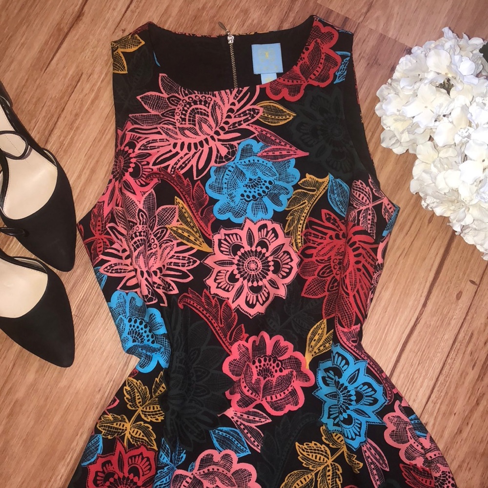 CeCe floral print dress NWOT - Picture 2 of 8